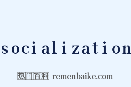 socialization是什么意思的图片